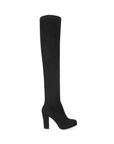 Bota Negro Larga Strech Mujer Casual Tacon Alto Moda Para Dama 4040600