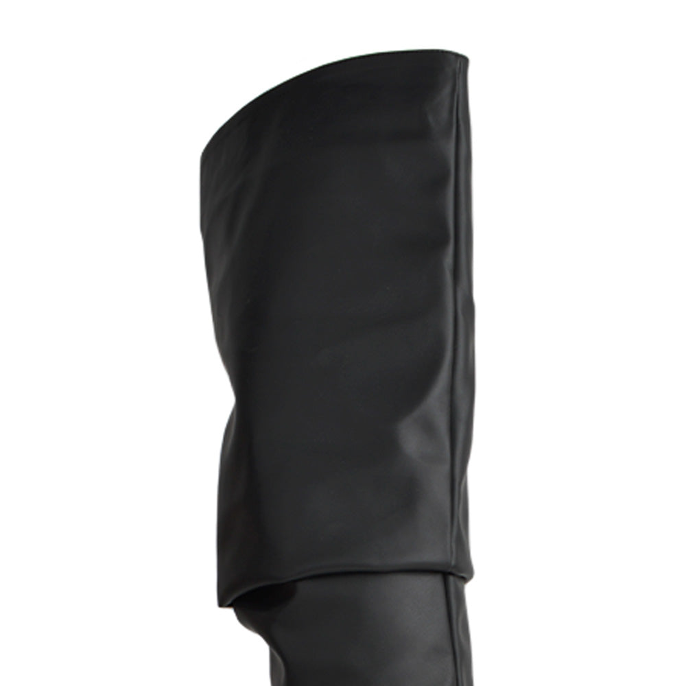 Bota Negro Alta Tacón Delgado Mujer Casual Moda 4040620