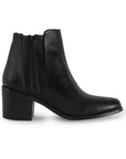 Botín Negro Mujer Estilo Casual Trenzado Tacón Bajo Grueso Moda 4760103