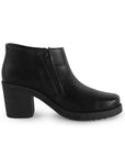 Botines Negro Cortos Para Mujer Casual Tacon Cuadrado Formal 2880130