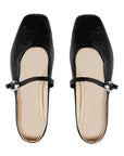 Duo de flats vino y negros con talón descubierto y correa ajustable | Mod.340D3051-3052
