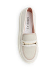 Mocasin Beige Mujer Casual Plataforma Herraje Moda Zapato Dama 4820052