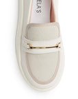 Mocasin Beige Mujer Casual Plataforma Herraje Moda Zapato Dama 4820052