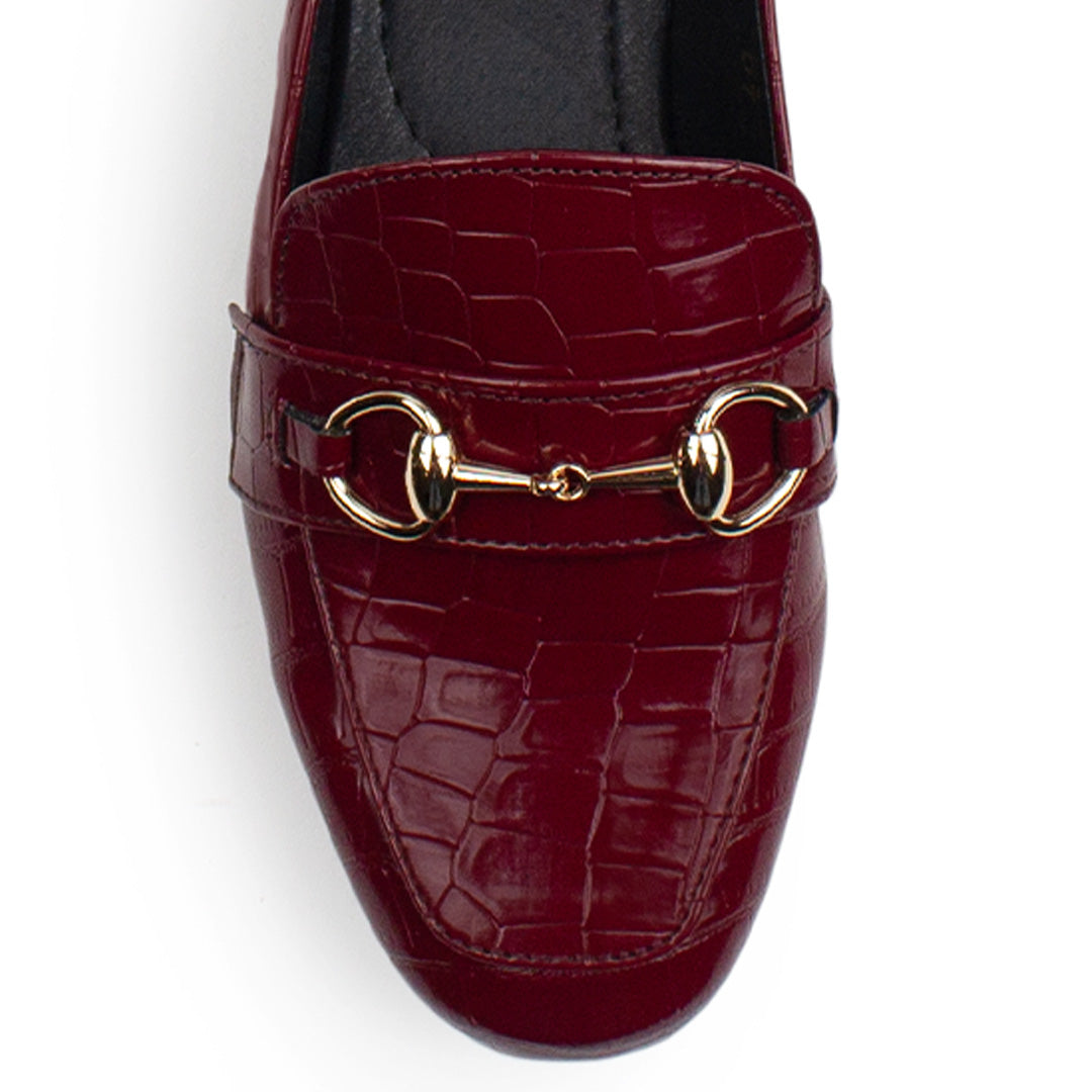 Zapato Vino Moderno Vestir Dama Casual Mocasín Moda Mujer 3520177