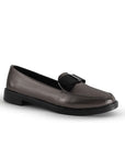 Mocasín Gris Mujer Piso Casual Puntal Elegante Moda Dama 4030127