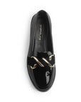 Mocasin Negro Dama Casual Detalle Elegante Piso Moda 4030128