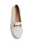 Zapatos Beige Mujer Tipo MocasIn Detalle Dorado Moda 4030131