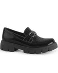 Mocasines Negro Mujer Herraje Casual Cómodo Suela Chunky4760094