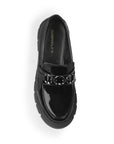 Mocasines Negro Mujer Herraje Casual Cómodo Suela Chunky4760094