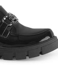Mocasines Negro Mujer Herraje Casual Cómodo Suela Chunky4760094