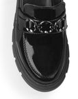 Mocasines Negro Mujer Herraje Casual Cómodo Suela Chunky4760094