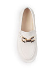 Mocasines Beige Dama Herraje Plataforma Baja Comodo Casual 4760096