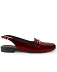 Mules Vino Piso Moda Casual Balerina Mujer Comodo Destalonado 2880131