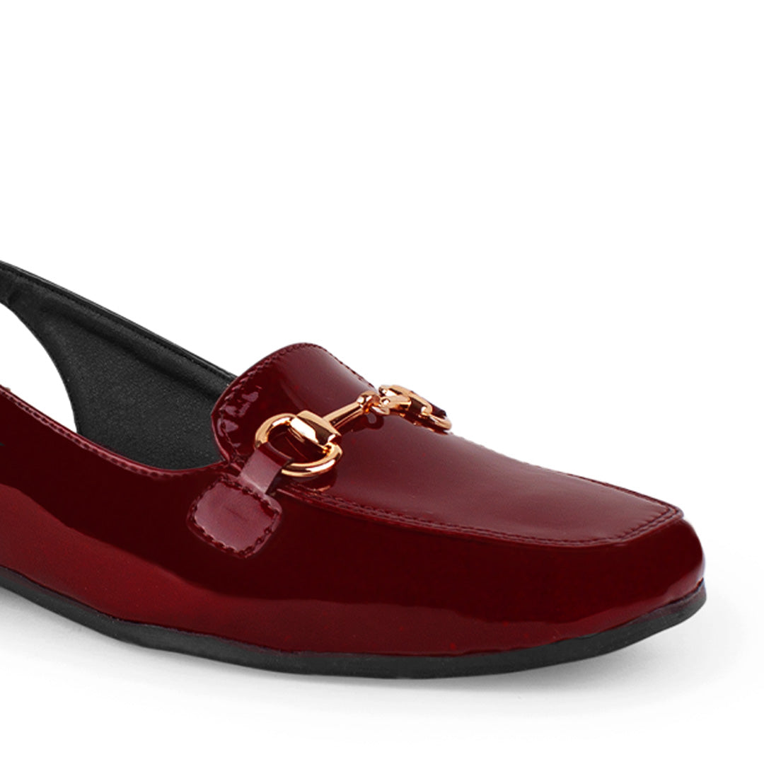 Mules Vino Piso Moda Casual Balerina Mujer Comodo Destalonado 2880131