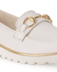 Mocasin Beige Dama Casual Herrajes Moda Comodo Zapato Para Mujer 4910003