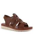 Sandalia Cafe Mujer Plataforma Baja Casual Tiras Resorte Moda 4810075