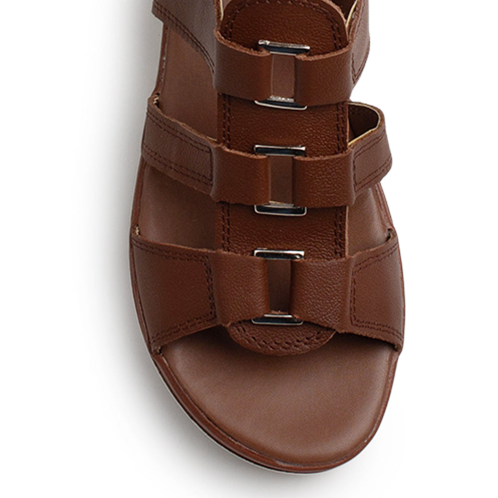Sandalia Cafe Mujer Plataforma Baja Casual Tiras Resorte Moda 4810075