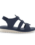 Sandalia Marino Mujer Plataforma Baja Casual Tiras Resorte Moda 4810076