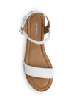 Sandalia Blanco Plataforma Comoda Moda Mujer Confort Casual Moda 3950105