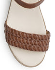 Sandalia Cafe De Plataforma Tira Trenzada Moda Casual Pulsera 3201469