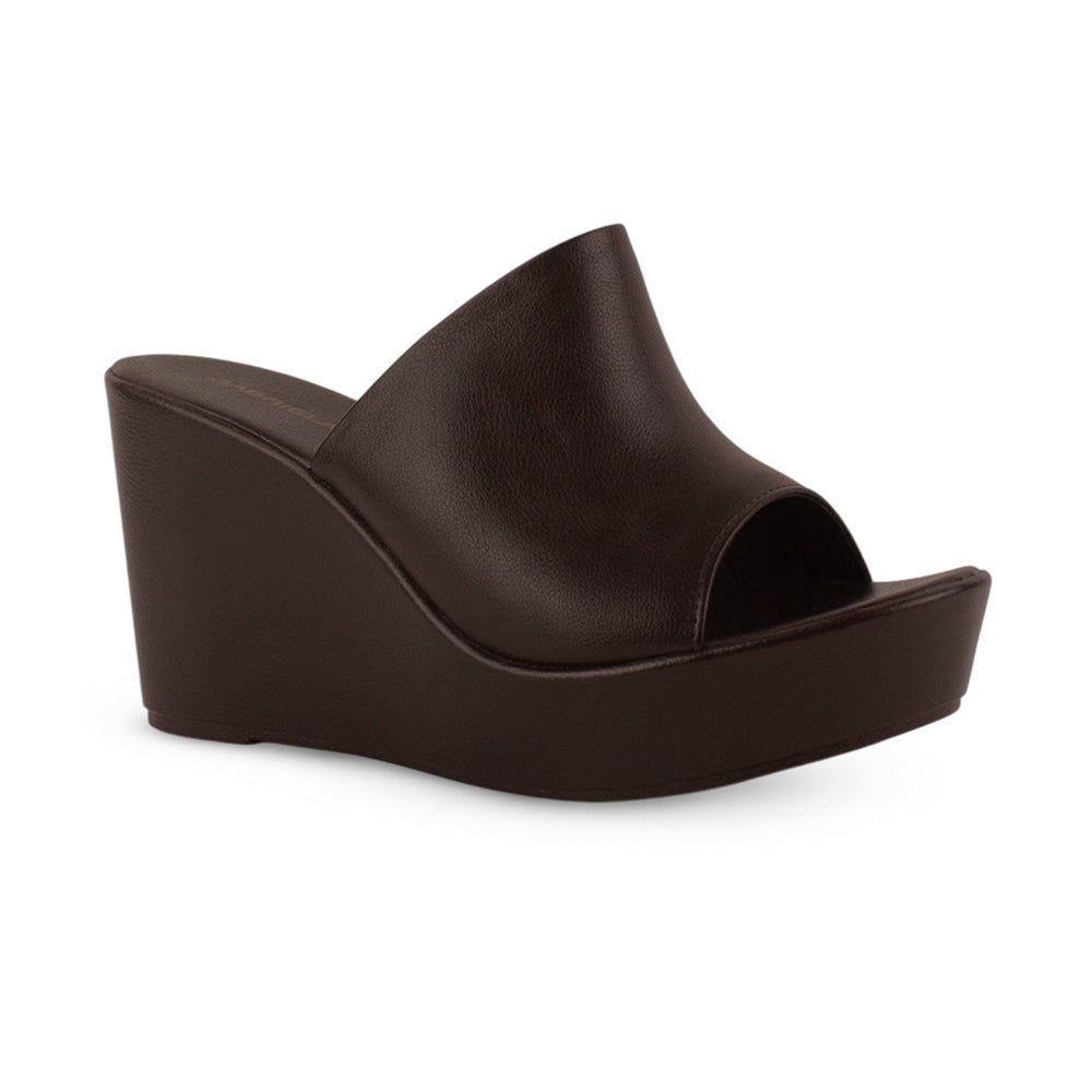 Sandalia Cafe De Plataforma Mujer Casual Moda Elegante 3402948