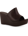 Sandalia Cafe De Plataforma Mujer Casual Moda Elegante 3402948