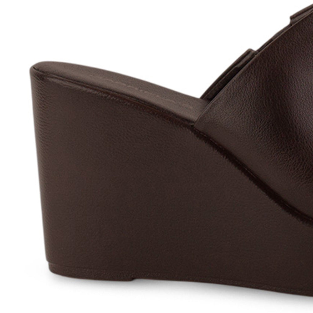 Sandalia Cafe De Plataforma Mujer Casual Moda Elegante 3402948