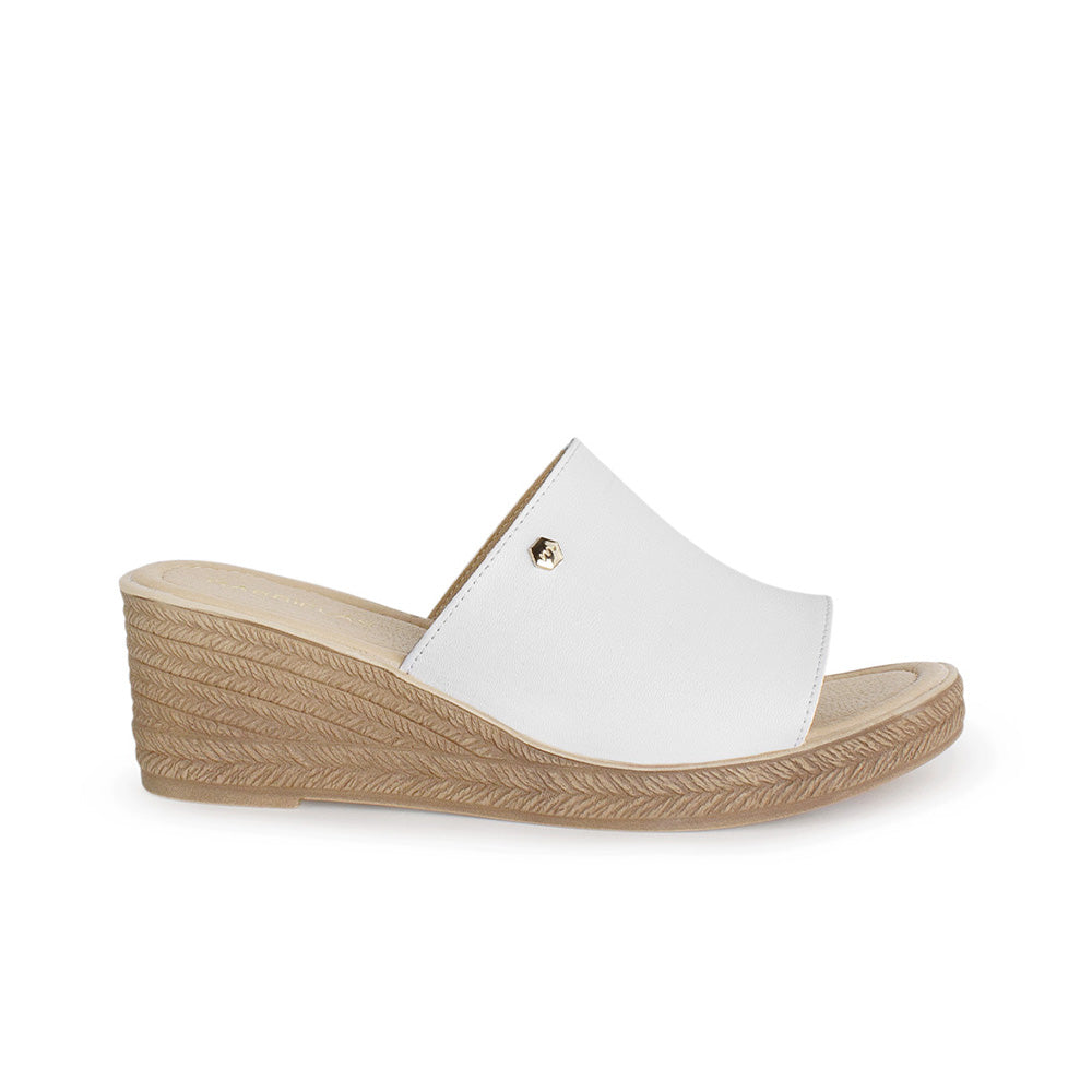 Plataforma Blanco Alta Casual Mujer Comoda Playa Elegante Dama 4910032