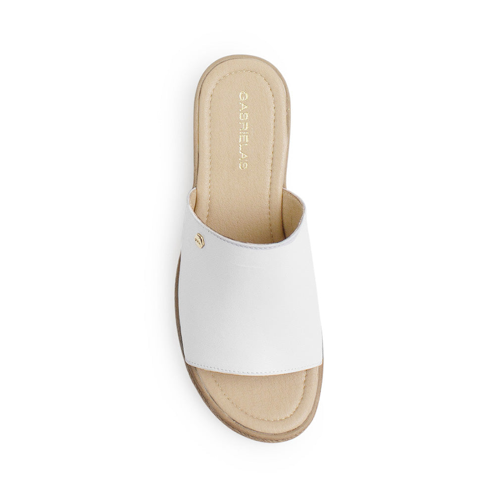 Plataforma Blanco Alta Casual Mujer Comoda Playa Elegante Dama 4910032