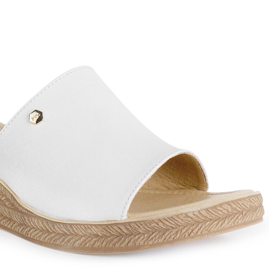 Plataforma Blanco Alta Casual Mujer Comoda Playa Elegante Dama 4910032
