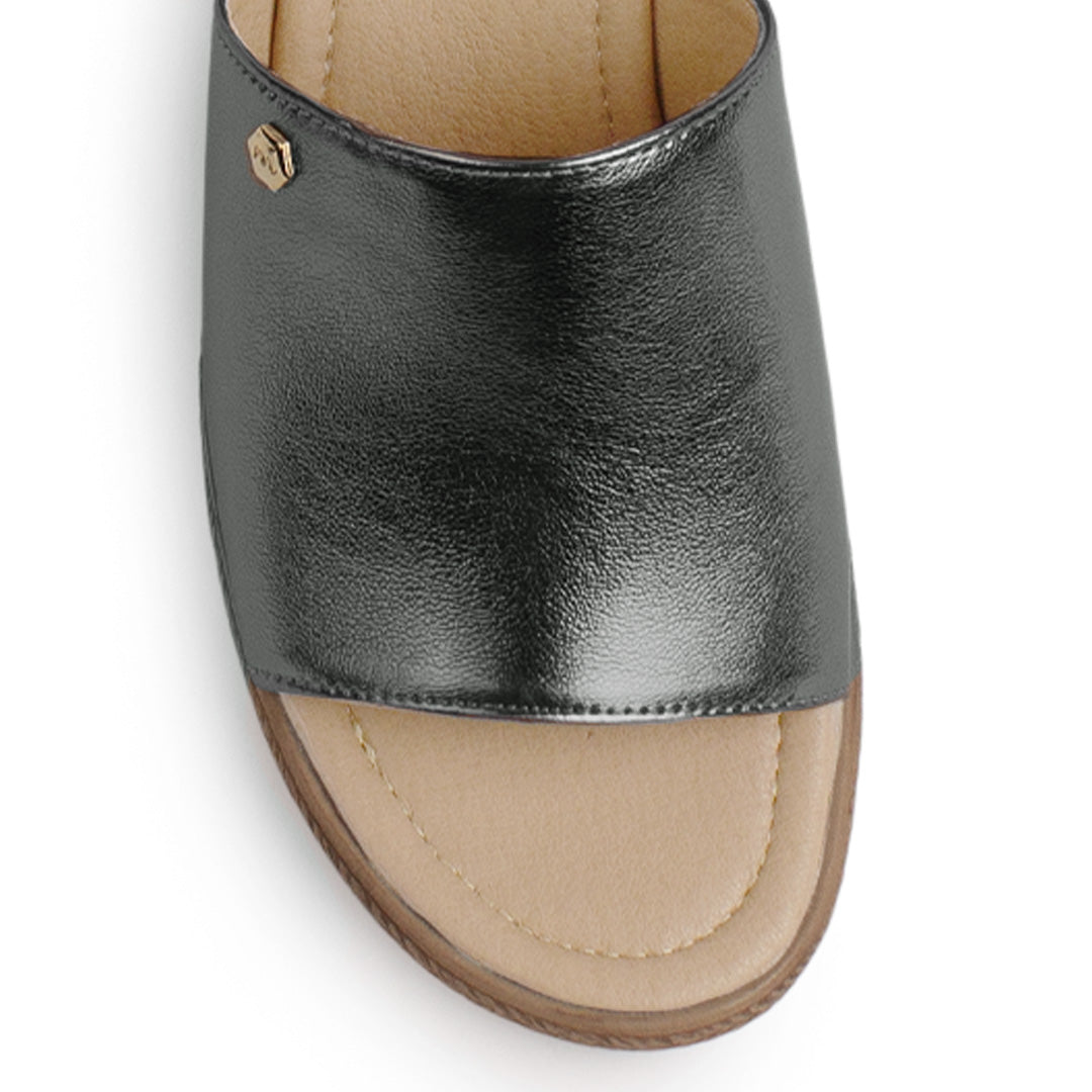Plataforma Gris Alta Casual Mujer Comoda Playa Elegante Dama 4910034