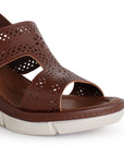 Sandalia Cafe Plataforma Dama Casual Perforado Moderno 4910040