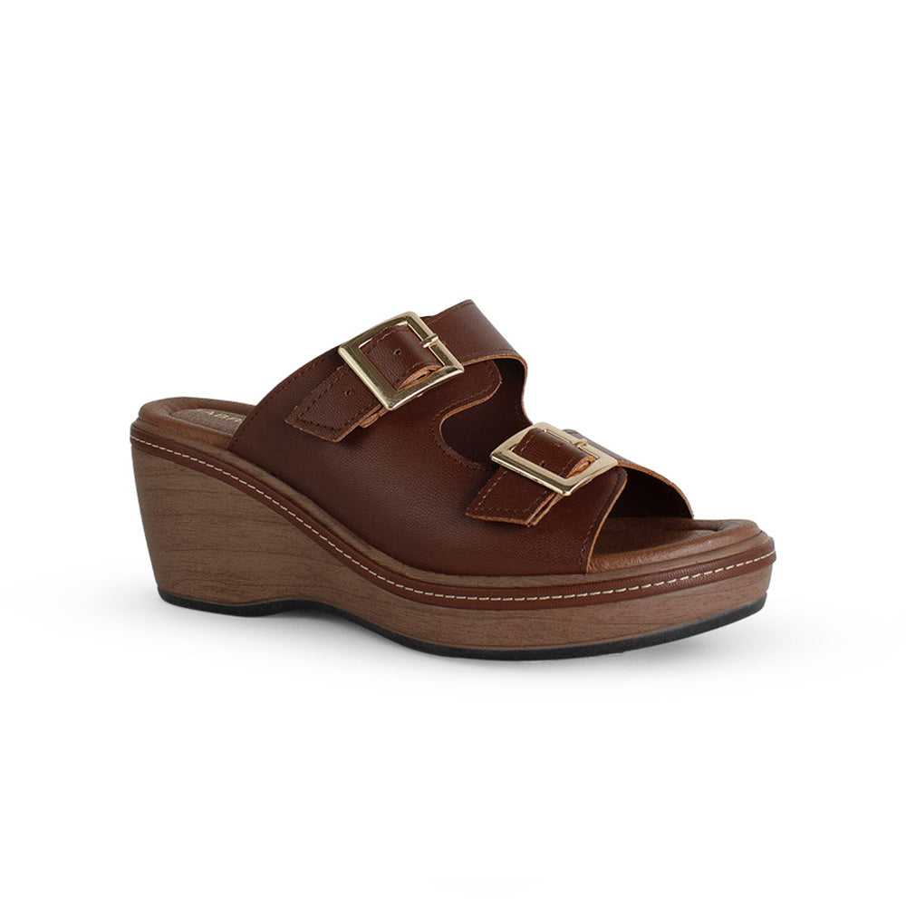 Plataforma Cafe Alta Mujer Casual Moda Dos Correas Ajustables 4910041