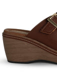 Plataforma Cafe Alta Mujer Casual Moda Dos Correas Ajustables 4910041