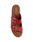 Plataforma Rojo Alta Mujer Casual Moda Dos Correas Ajustables 4910042