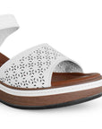 Plataforma Blanco Casual Mujer Con Pulsera Hebilla Redonda Moda 4910045