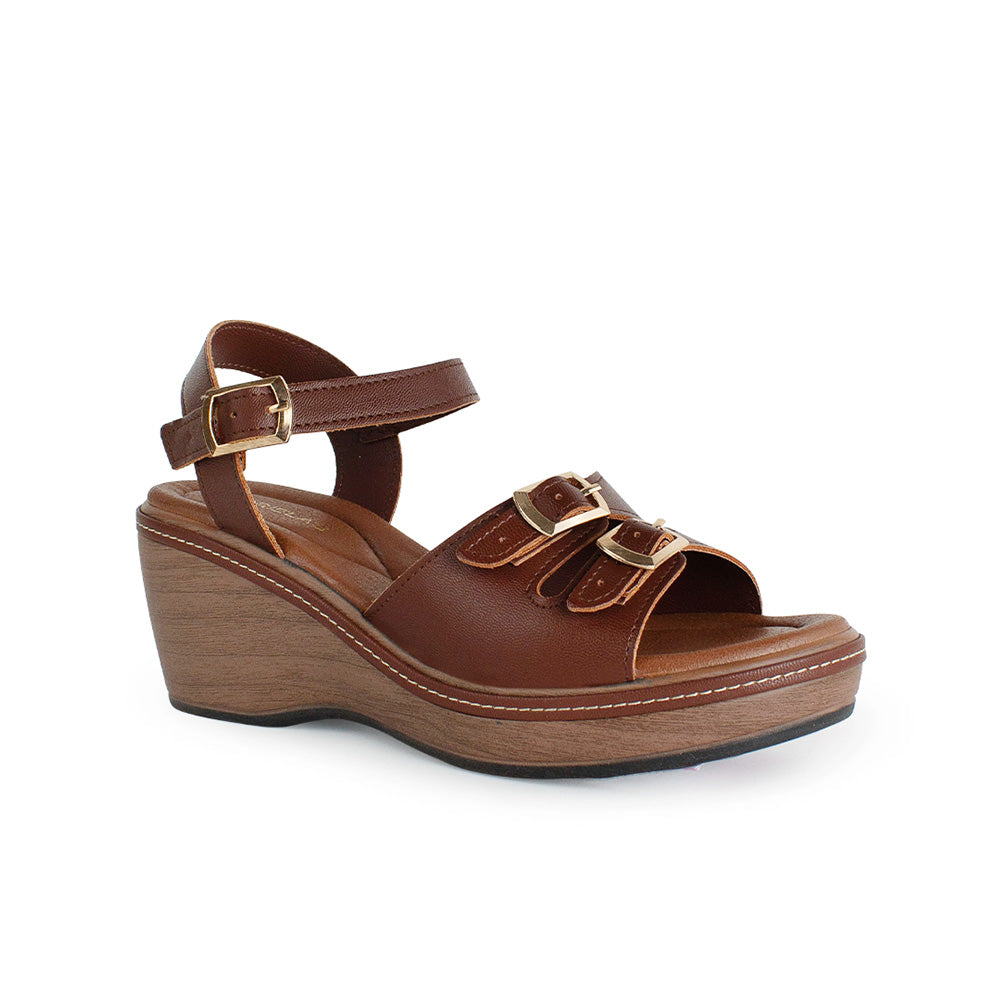 Plataforma Café Dama Sandalia Hebillas Pulsera Comoda Casual 4910048