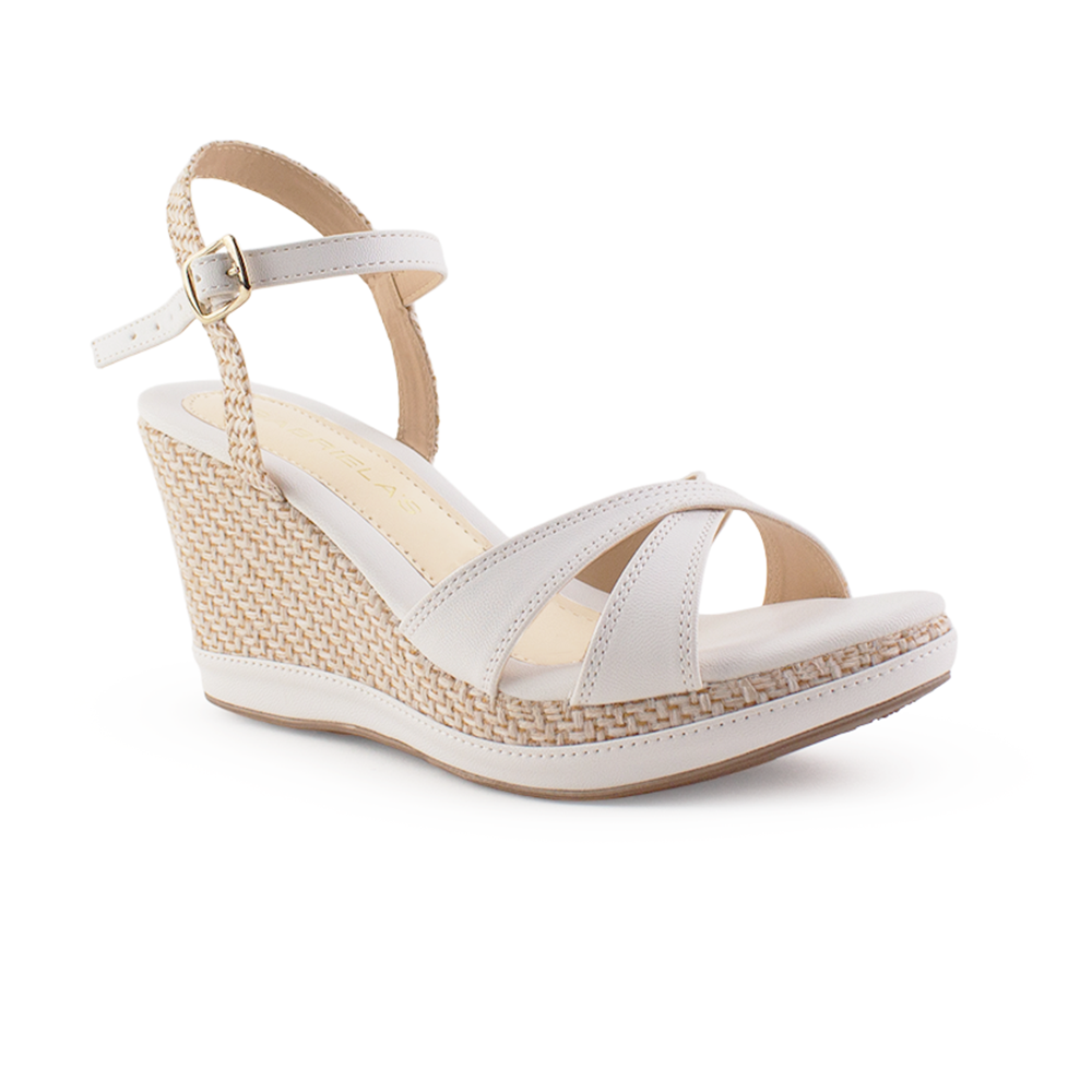 Plataforma Blanco Mujer Yute Casual Moda Tira Doble Comoda Pulsera 2870208