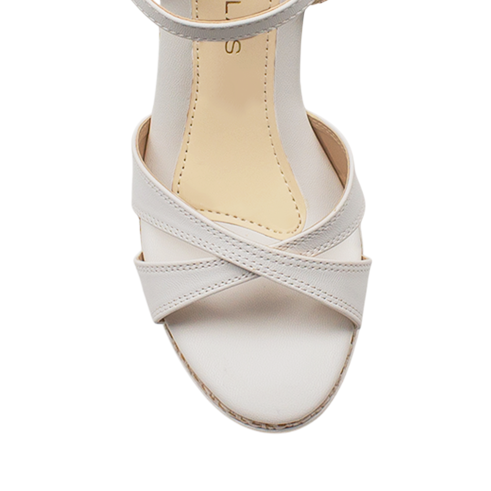 Plataforma Blanco Mujer Yute Casual Moda Tira Doble Comoda Pulsera 2870208