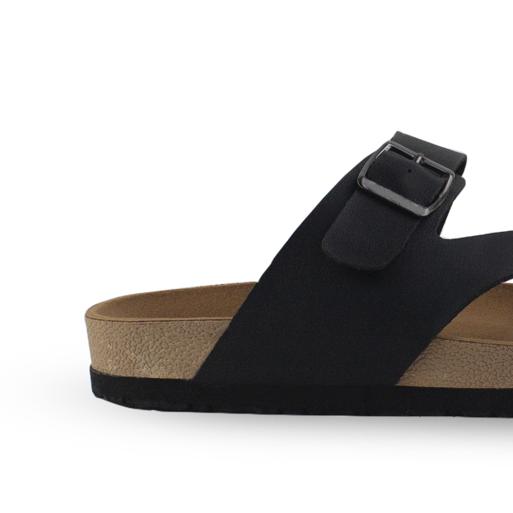 Sandalia Negro Mujer Casual Hebilla Comodas Ligeras Modernas Playa 3700077