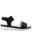 Sandalia Negro Mujer Moda Resorte Flexible Casual 4810032