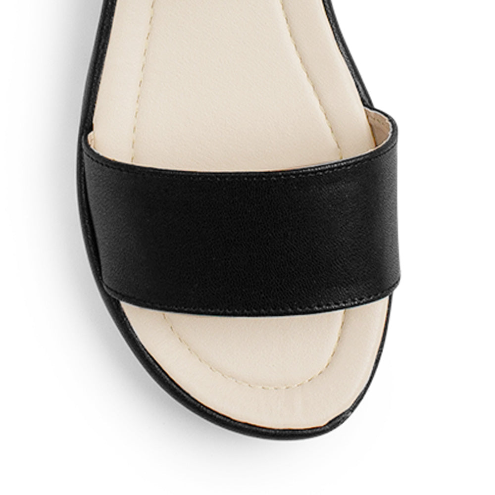 Sandalia Negro Mujer Moda Resorte Flexible Casual 4810032