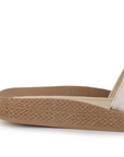 Sandalia Beige Dama Moda Playa Piso Herraje Casual 3201426