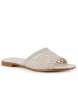 Sandalia Beige Piso Casual Dama Tejida Moda Verano 1710627