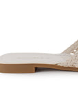 Sandalia Beige Piso Casual Dama Tejida Moda Verano 1710627