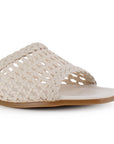 Sandalia Beige Piso Casual Dama Tejida Moda Verano 1710627