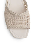 Sandalia Beige Piso Casual Dama Tejida Moda Verano 1710627