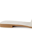 Sandalia Beige Plana Moño Pedreria Moda Mujer Casual 1710629