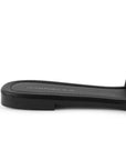 Sandalia Negro Mujer Moda Confort Moño Frontal Suela Baja Casual 3402986