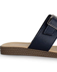 Sandalia Marino Piso Doble Hebilla Casual Mujer Moda 4910036